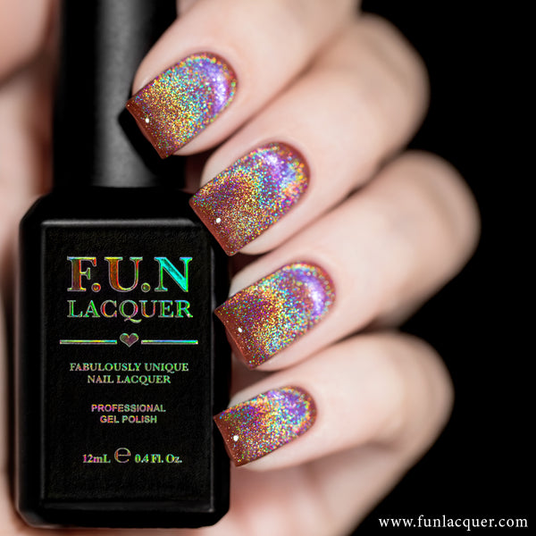Diamond Dust Gel Scattered Holographic Top Coat – F.U.N LACQUER