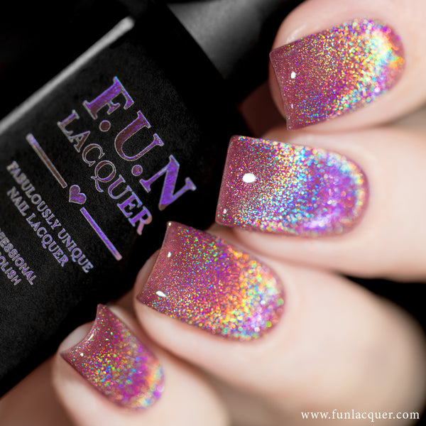 Starry Night Of The Summer Blue Linear Holographic Nail Polish – F.U.N  LACQUER