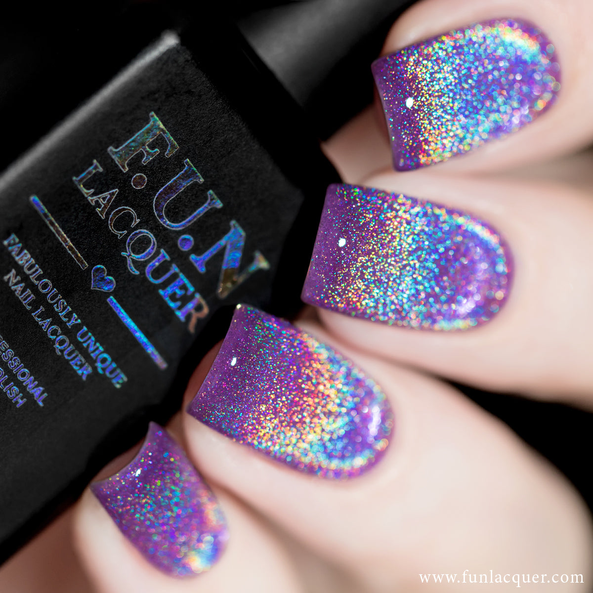 004 Dopamine': Ignite Joy with Warm Tone Purple Holo Magnetic Gel