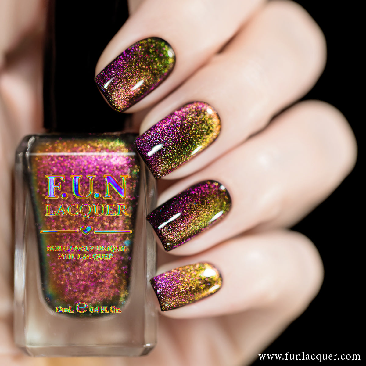 Supernova Party Duo-Multichrome Magnetic Nail Polish – F.U.N LACQUER