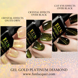 Gold Platinum Diamond Magnetic Gel Polish