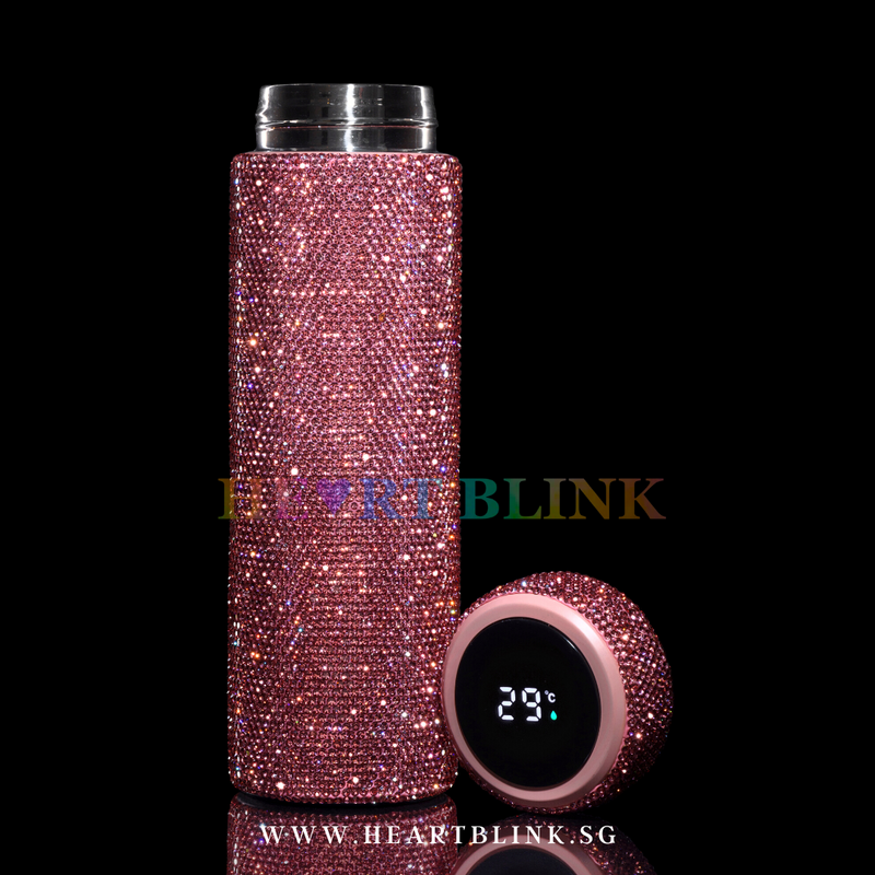 Pink Digital Smart Touch Thermos Flask