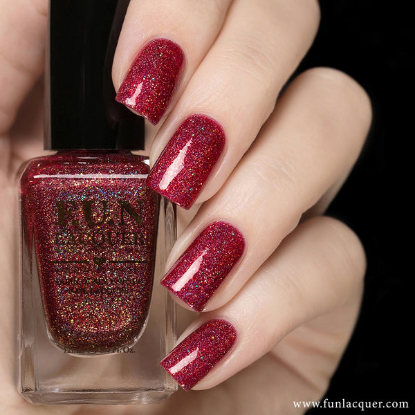 Goodness Of The Dawn Red Holographic Nail Polish