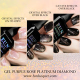 Purple Rose Platinum Diamond Magnetic Gel Polish