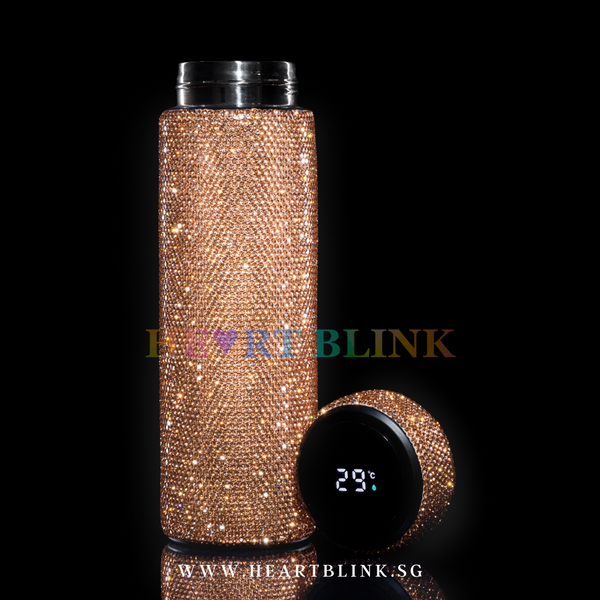 Champagne Gold Digital Smart Touch Thermos Flask