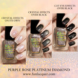 Purple Rose Platinum Diamond Magnetic Nail Polish