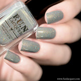 Personal Bodyguard Gray Pastel Holographic Nail Polish 