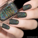 Black Diamond Best Scattered Holographic Nail Polish