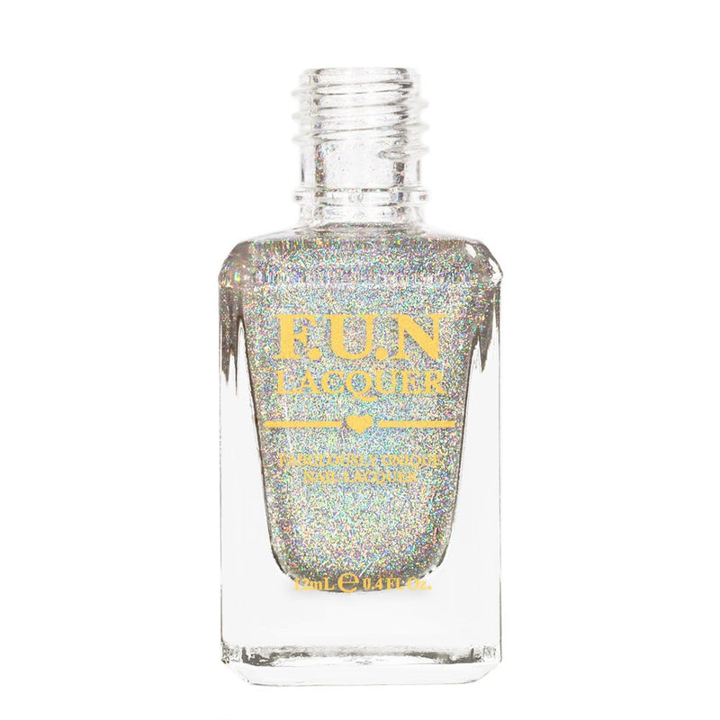 Crushed Diamond Scattered Holographic Top Coat