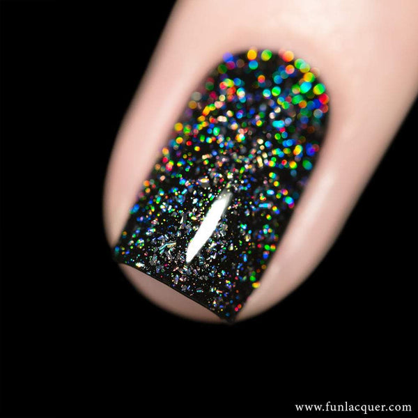 The Maze Nail Polish - color-changing black-to-clear with copper holo –  Fanchromatic Nails