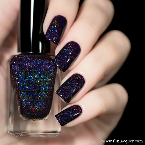 Evening Gown Purple Linear Holographic Nail Polish