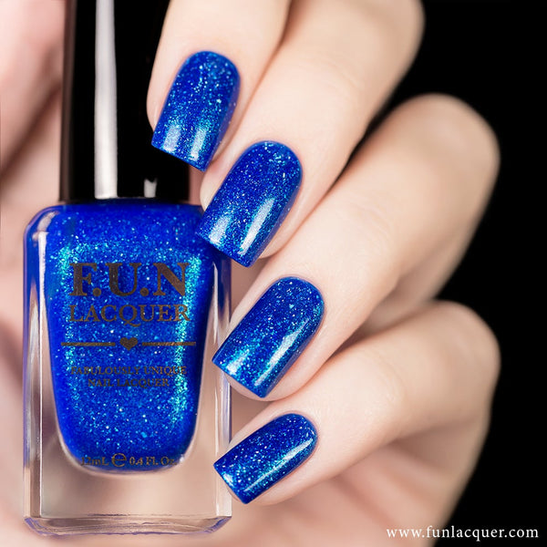Inspiration Blue Holographic Nail Polish
