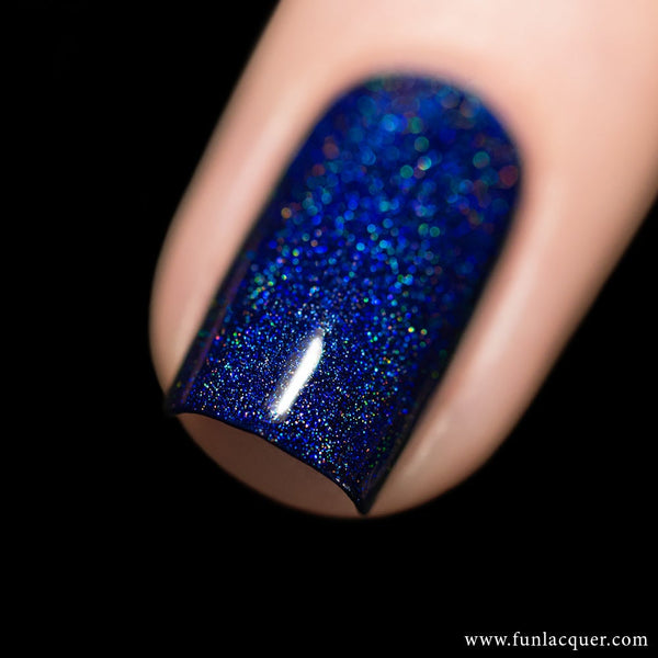 Starry Night Of The Summer Blue Linear Holo Nail Polish