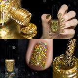 F.U.N Lacquer 1st Anniversary Collection Gold Glitter Nail Polish
