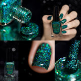 F.U.N Lacquer 1st Anniversary Collection Green Glitter Nail Polish