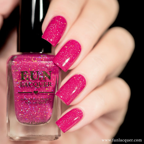 Jem Pastel Pink Holographic Nail Polish