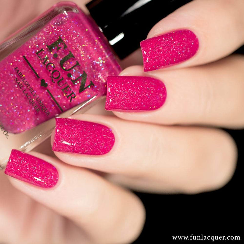 Jem Pastel Pink Holographic Nail Polish