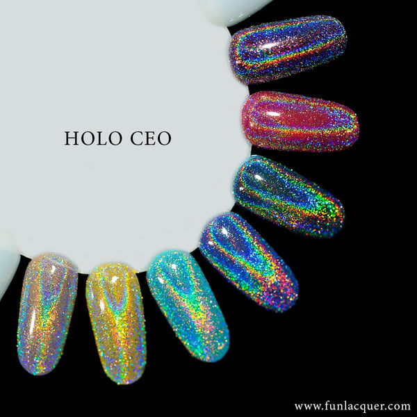 Diamond Dust Scattered Holographic Top Coat – F.U.N LACQUER