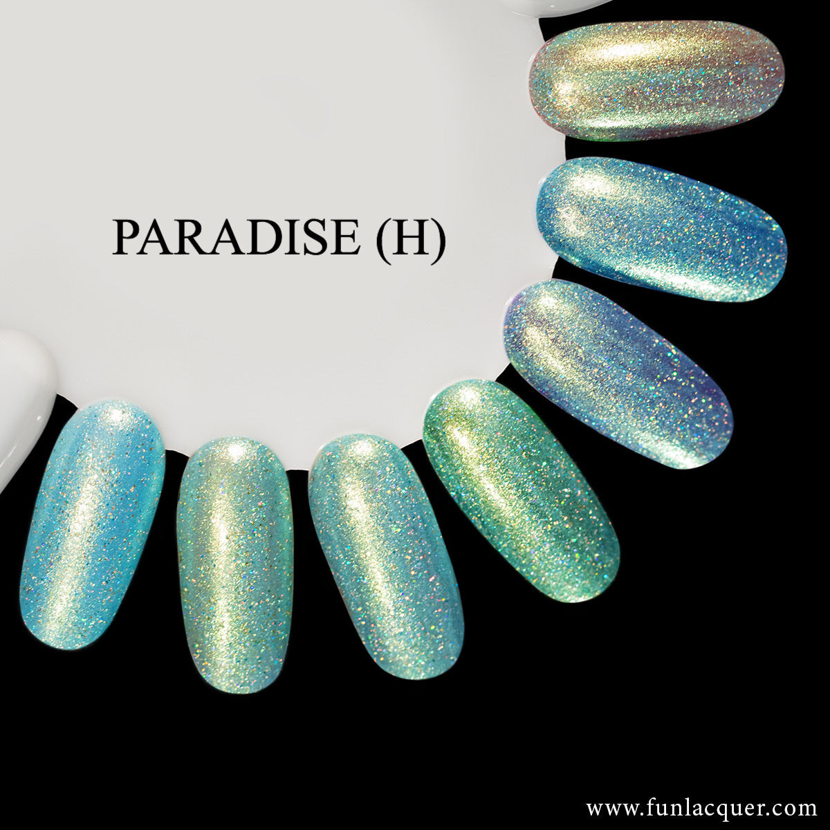 Paradise (H) Color Shifting Iridescent Holo Nail Polish – F.U.N