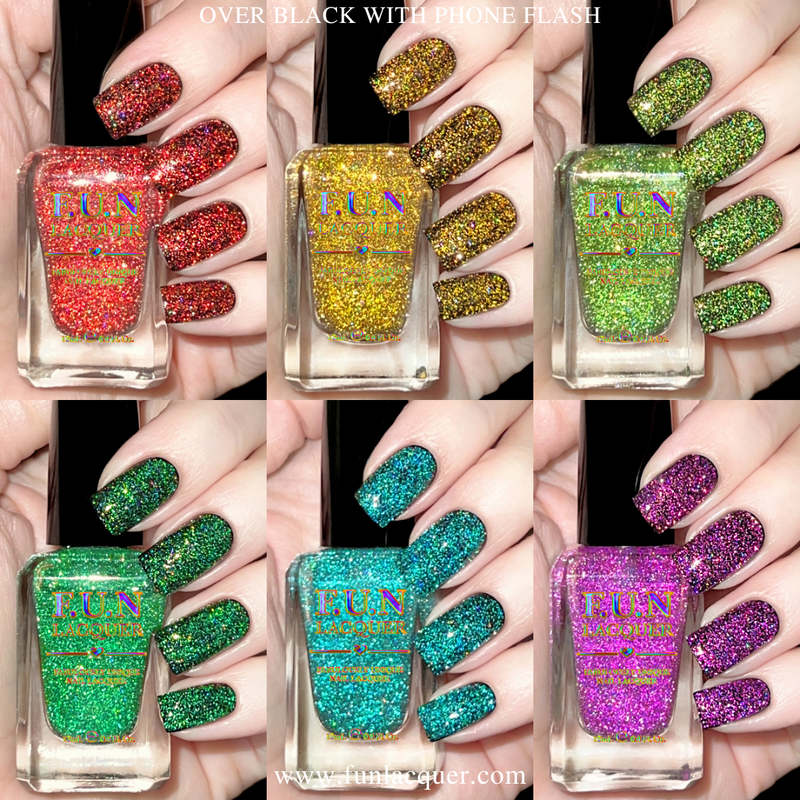 Full Rainbow Reflective Glitter Collection – Leesha's Lacquer