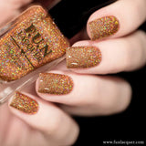 Fetish Copper Rose Gold Holographic Nail Polish