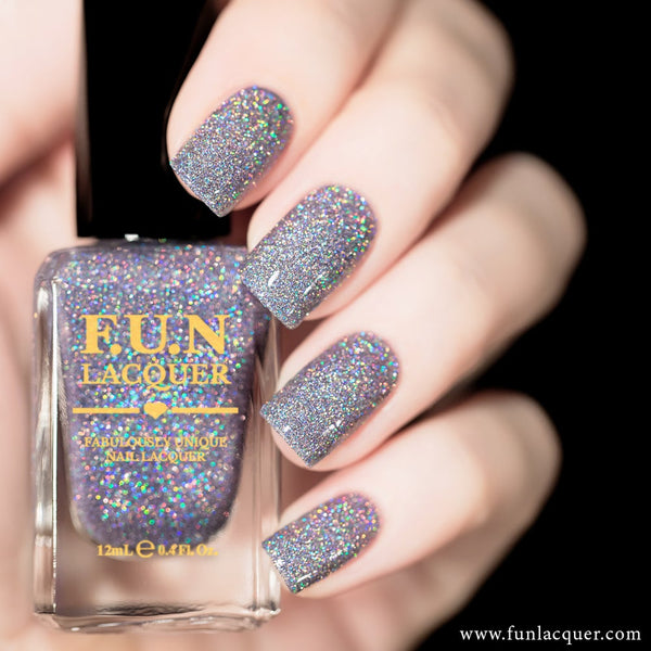 Ice Queen Lavender Holographic Glitter Nail Polish