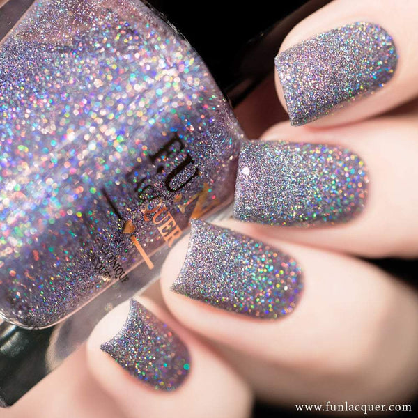 Ice Queen Lavender Micro Holographic Glitter Nail Polish