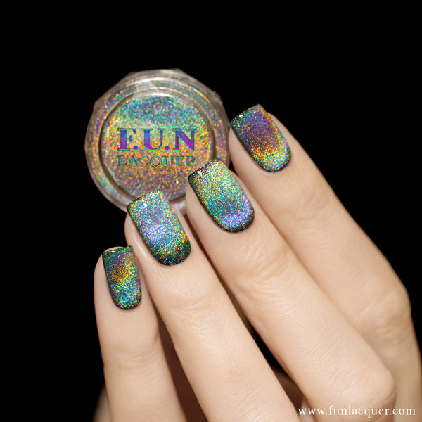 Whats Up Nails - Holographic Powder for Rainbow Unicorn Nails