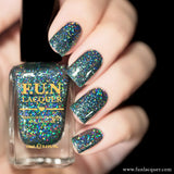 Do You Steel Love Me? Grey Holographic Glitter Nail Polish