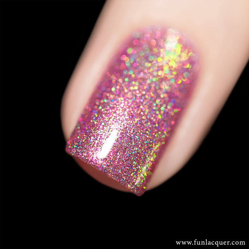 Phoenix Pink Gold Color Shifting Holographic Nail Polish