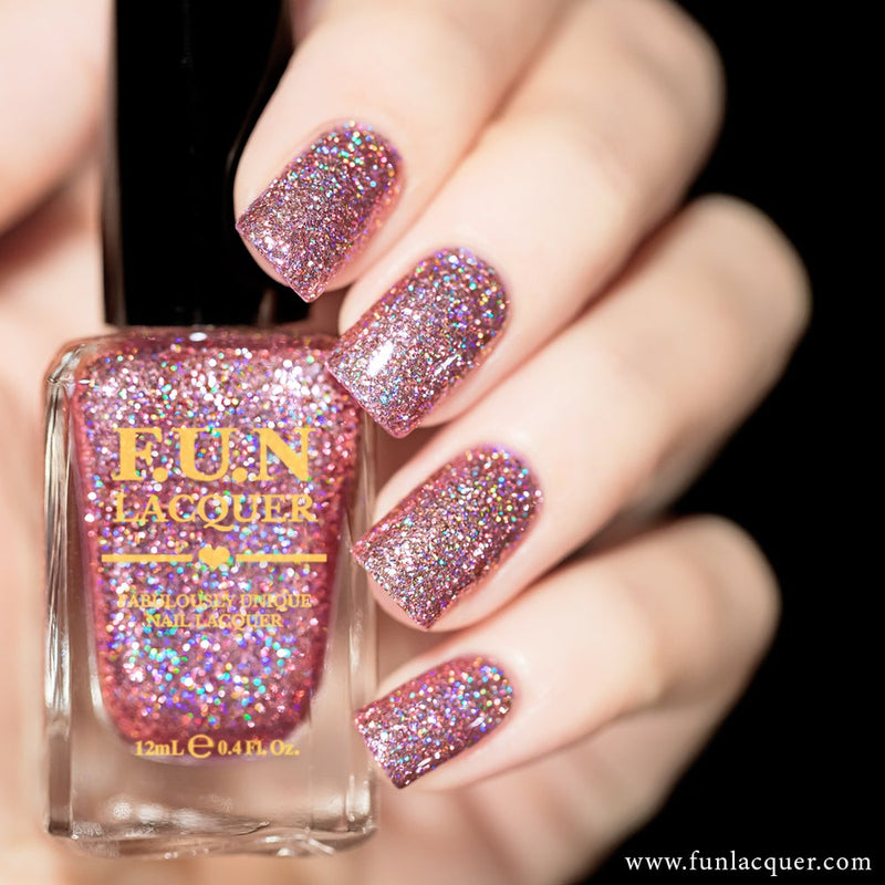 Pinky Promise Holographic Glitter Nail Polish