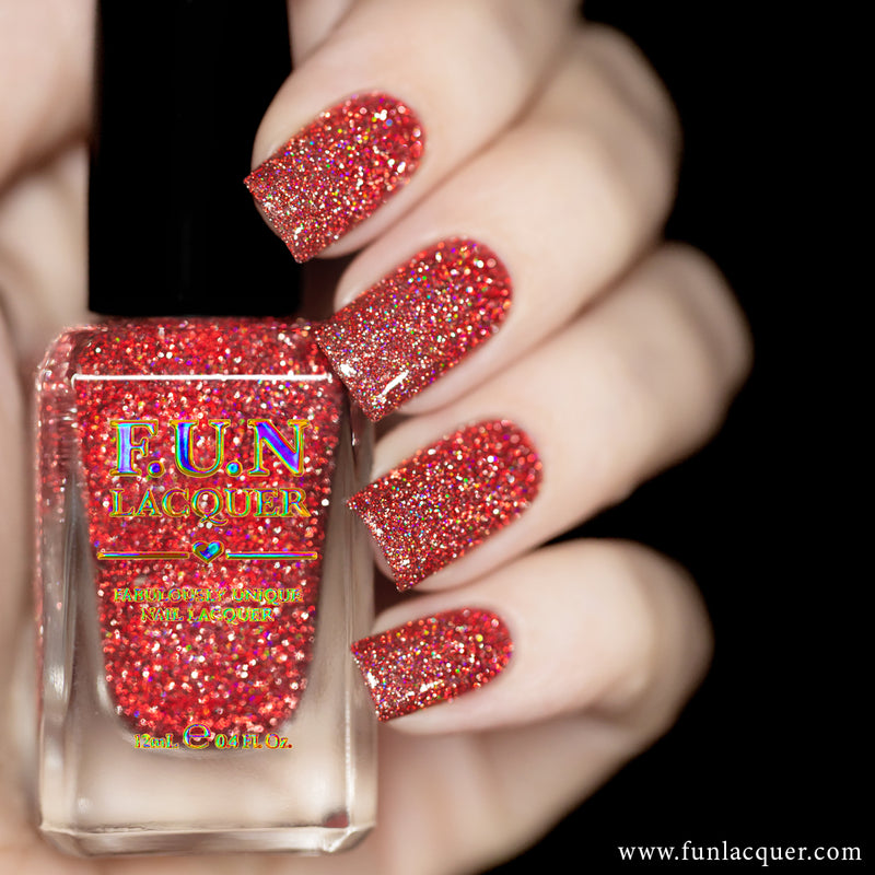 Secret Santa Holo Reflective Glitter Polish – F.U.N LACQUER