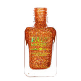 Surprise Orange Brown Holographic Glitter Nail Polish
