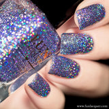 Top 1 Percent Lavender Holographic Glitter Nail