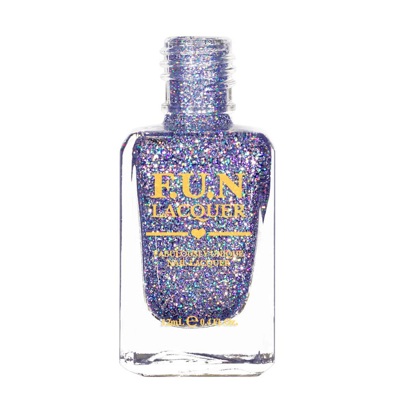 Top 1 Percent Lavender Holographic Glitter Polish