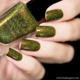 Woods Best Green Holographic Nail Polish