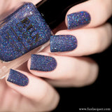 Rendezvous Purple Blue Holographic Glitter Nail Polish