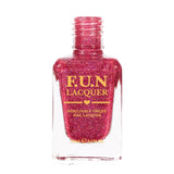 True Love Ruby Pink Holographic Glitter Nail Polish 